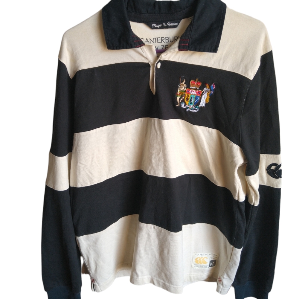 Played In Heaven Men's Long Sleeve Rugby Shirt Size Medium